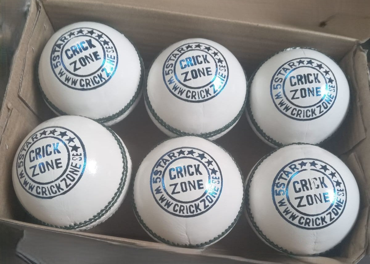 White Leather Cricket Balls  | Durable Hand-Stitched Balls