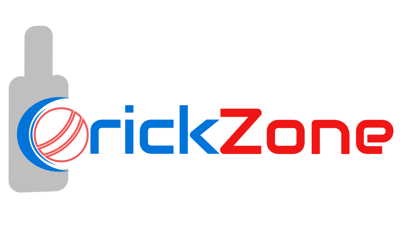 Logo of 'CrickZone' with a stylized phone icon on a white background